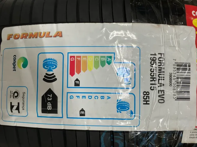 Pneu pirelli fórmula Evo 195/55 15 85H novos nunca montados apenas 350 cada pneu 