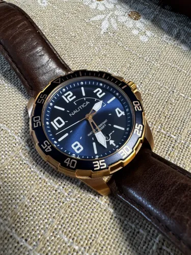 Relógio Nautica Rosé e Azul