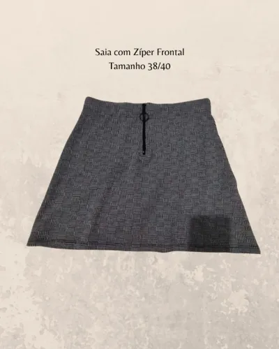 saia preto e branco - veste 38/40