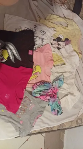 Lote Roupas Infantis Menina Tamanho 4 - 7 Blusinhas/Regatas
