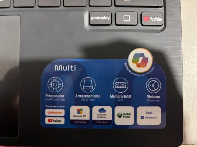Notebook Ultra Intel Celeron | 4GB RAM | 128GB SSD Flash | Windows 11