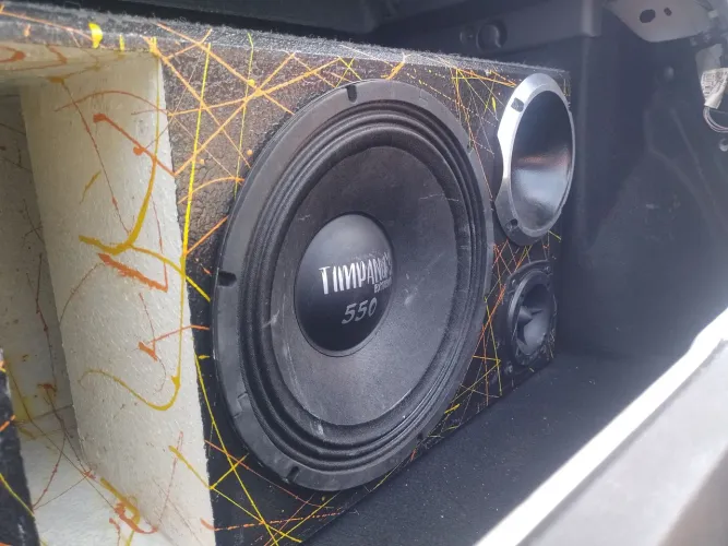 Caixa trio + módulo taramps