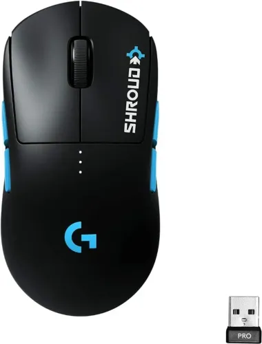 Mouse sem fio Logitech G Pro Shroud 25600DPI Gamer (Ac cartao)
