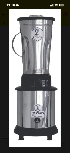 Liquidificador Industrial JL Colombo 2L Alta Rotação Aço Inox