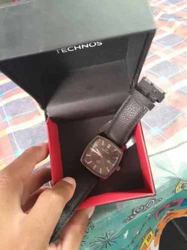 Relógio de couro tecidos barato so hoje