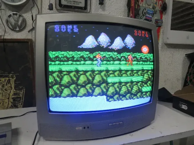 tv antiga crt philips 20 polegadas p video game antigo