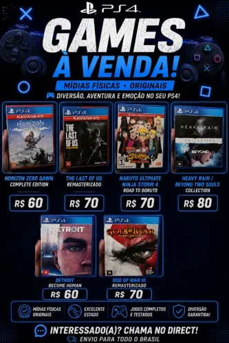 Jogos de Ps4 Originais