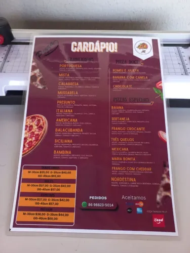 Cardápio personalizado