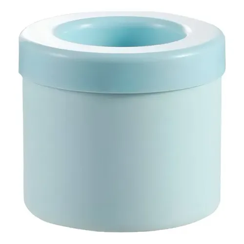 Molde Forma Redonda Cubo de Gelo com Tampa Silicone