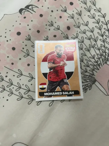 Figurinha da Copa do mundo de colecionador Extra Mohamed Salah