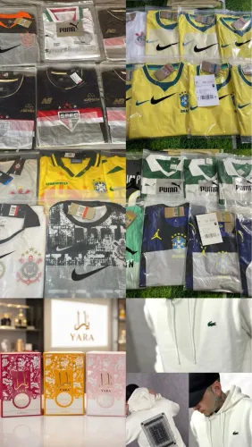 Camisas de time, moletom e perfumes a pronta entrega