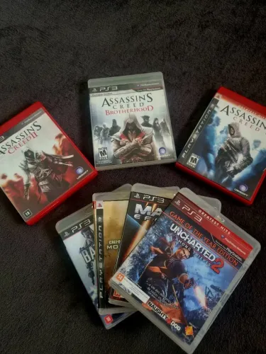 Lotes e Jogos de PS3 Originais - Vários Títulos (Uncharted, Assassin's Creed, BF4, COD)