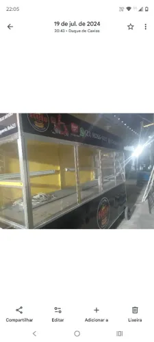 Barraca de lanches 3 metros x 1,20 .