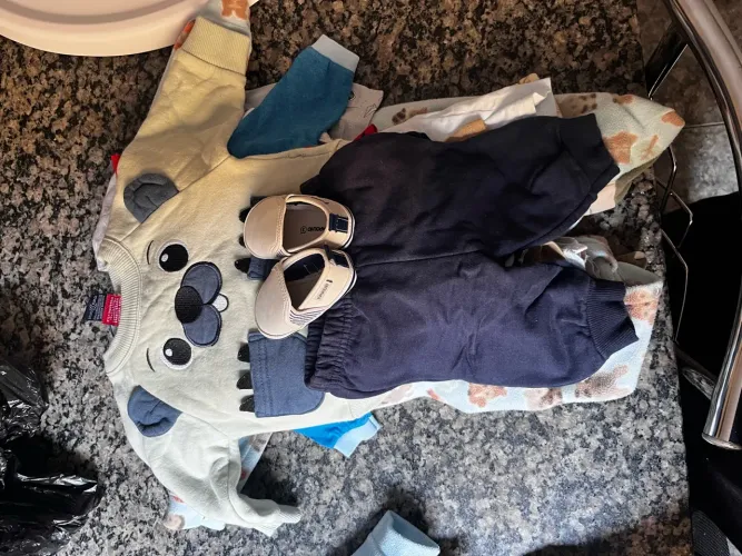3 lotes de roupas bebê menino P ao G