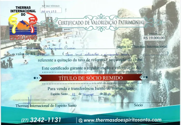 Título termas internacional E.santo