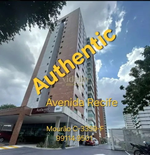 Alugo excelente Apartamento em andar alto, 140m2 no Authentic, 3 suites, Escritório.100% M