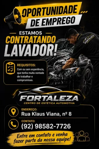 Estamos contratando lavador de carro no planalto