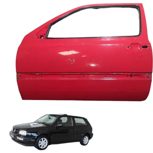 Porta Dianteira Esquerda Golf Gti 2 Portas 1993 94 95 96 Dianteira Esquerdo Vermelha