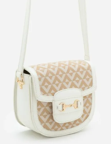 Bolsa pequena de ombro com estampa geométrica Renner 