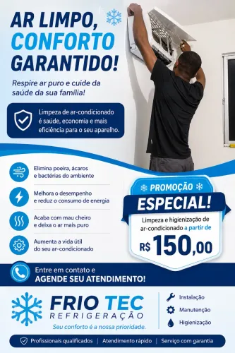Vendo limpeza de ar-condicionado 