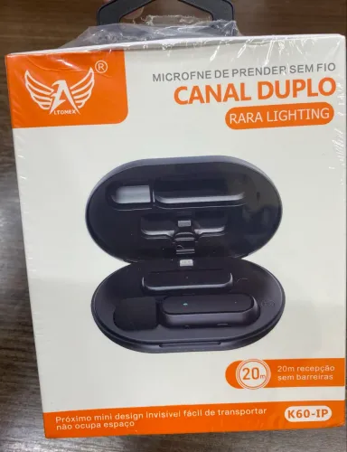Microfone H'maston de Lapela Sem Fio lightning Profissional Android Mk06
