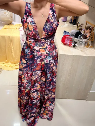 Vestido festa florido