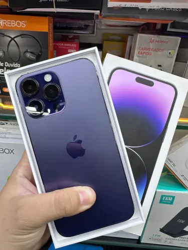 iPhone 14 Pro Max 128 roxo impecável