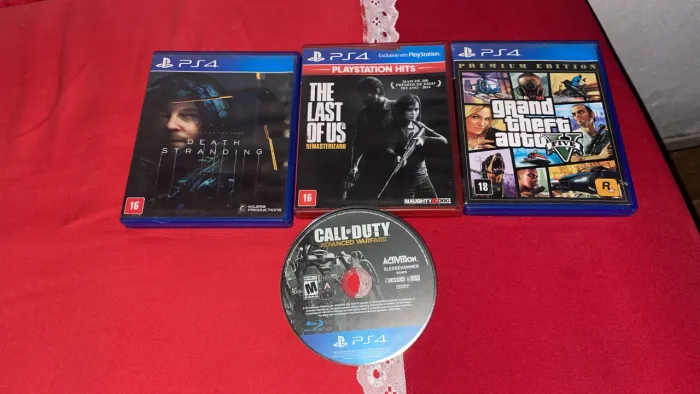 Jogos físicos ps4