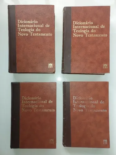 O Novo Dicionário Internacional de Teologia do NT 4 Vol. Vida Nova São Paulo, 1981-1984