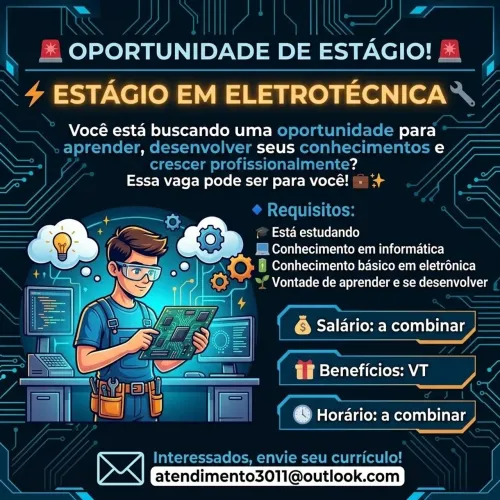 Vaga para estágio