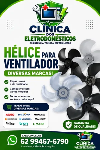 Hélice de ventiladores todas as marcas