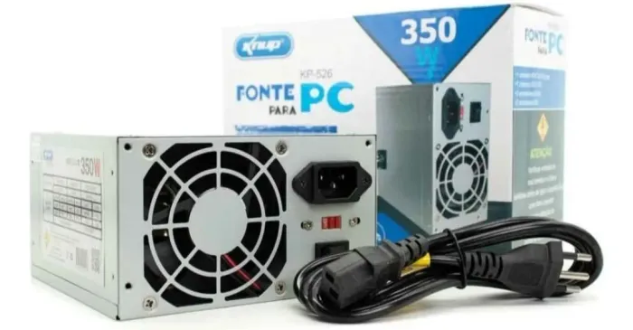 Fonte De Alimentação Pc Knup Kp-526 350w Prata 127/220v Prata