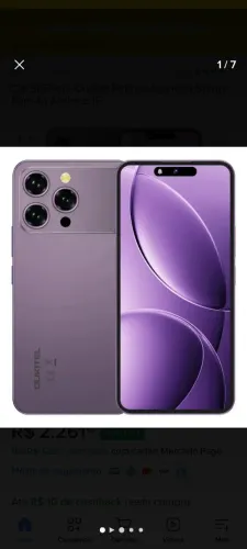 Oukitel P1 pro 256gb roxo