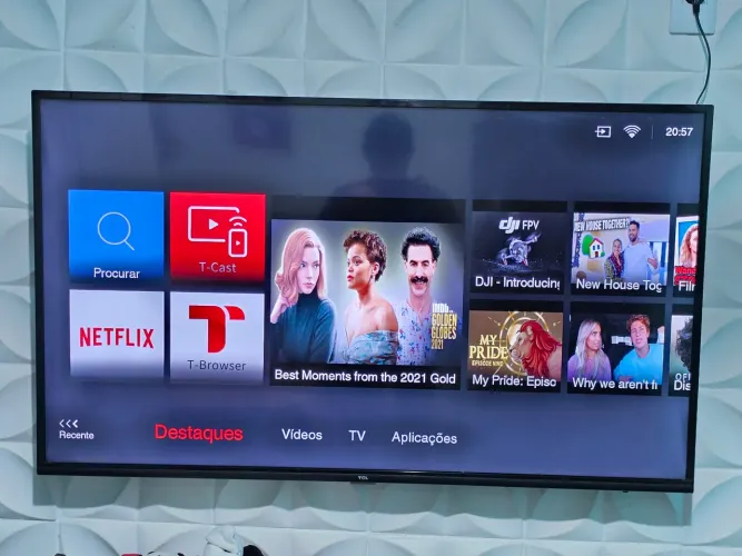Vendo tv SEMP TCL 50pl smart ultra HDR10+ 4k lançamento 2020 tela de alta resolução tv top