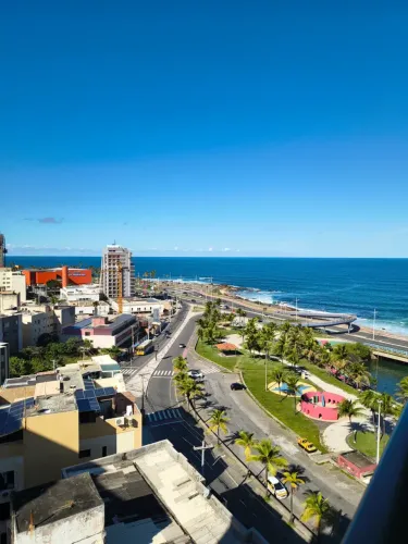 APARTAMENTO SMART 1/4 MOBILIADO COM VISTA MAR | LOCAÇÃO ANUAL | COSTA AZUL SALVADOR/BA