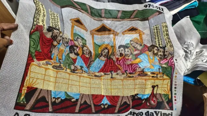 Tela para bordar Santa Ceia LEIA