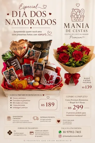 Presente especial para o dia dos namorados