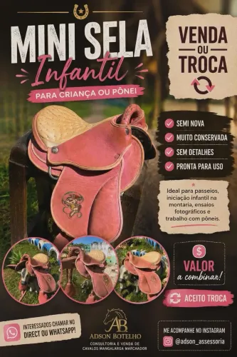 Sela Infantil / Pônei