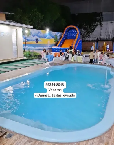Alugo para Eventos com Piscina no PQ das Laranjeiras 