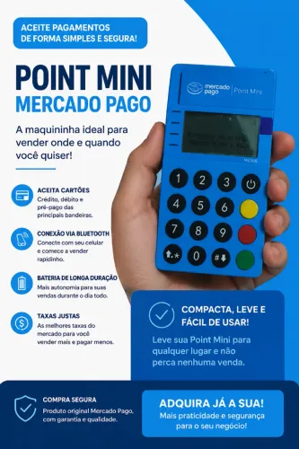 Maquininha Mercado Pago Point Mini