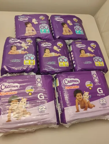 TODAS AS FRALDAS POR 100! Tamanho P, M e G