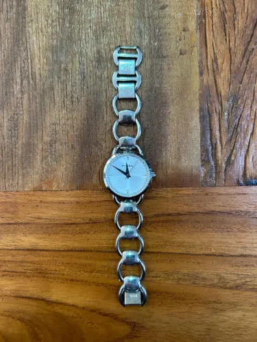 Relógio Feminino Fossil F2 Prata Prateado Preto Branco