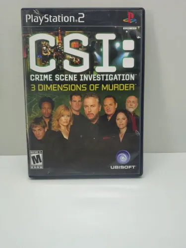 CSI - 3 Original PS2 NTSC-U Black Label Completo CIB - Disco sem riscos