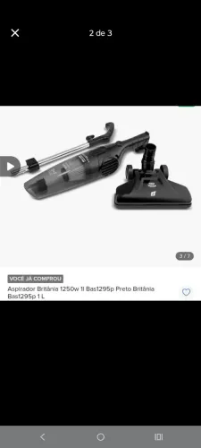 Vendo aspirador de pó usado uma vez apenas!