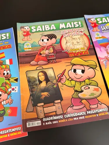 4 revistas Saiba Mais Turma da Mônica
