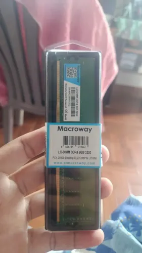 ?Memória RAM Macroway 8GB DDR4 3200MHz PC4-25600 CL22 Desktop