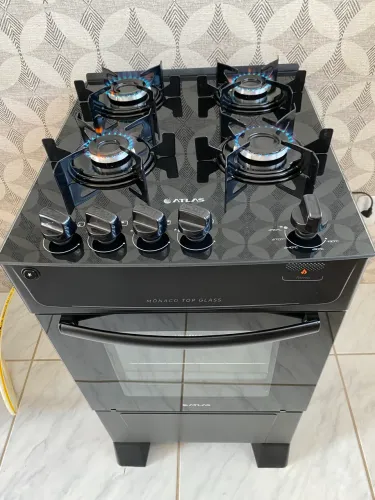 Fogão Mesa Vidro Automático Seminovo- Entrego !