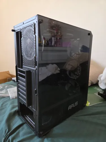 Gabinete Gamer + 6 Fans RGB e Controladora