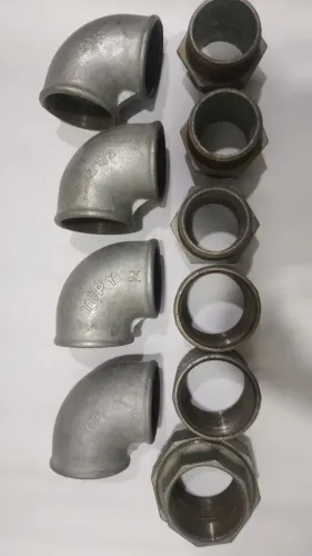 Conexões galvanizada Tupyde 2.1/2", Kit com 10 peças, sendo 1união, 4 cotovelos,2 Luvas, 3