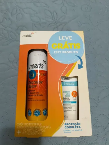 Protetor solar Spray Needs 50fps
